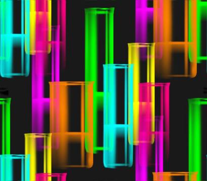 Neon glass test tubes large background fill