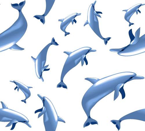 Dolphin Seamless Repeating Tile