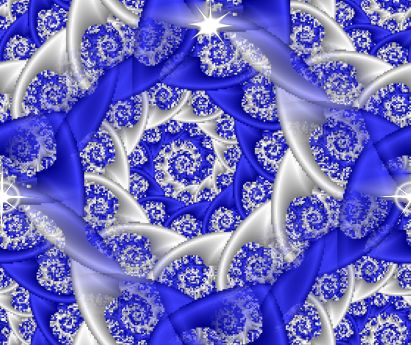 Fractal Blue Lace seamless repeating background fill tile texture