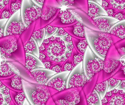 Fractal Pink Lace Spiral seamless repeating background