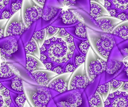 Fractal Purple Lace Spiral seamless repeating background fill tile texture