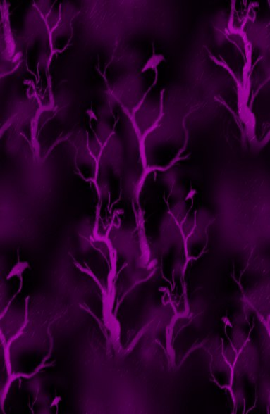 Spooky Trees Purple Halloween Seamless Repeating Background Image 