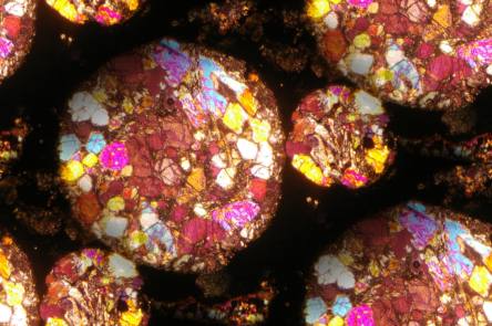 Meteorite Chondrules Seamless Background