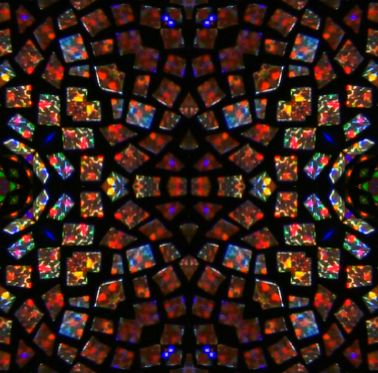 Stained glass modern seamless repeating background tile