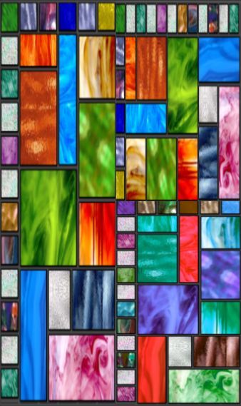 Stained glass panel seamless repeating background 3