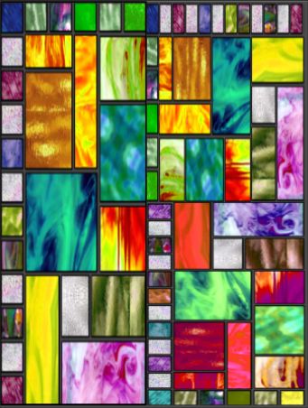 Stained glass panel 4seamless repeating tile