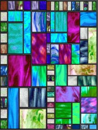 Modern stained glass window pane texture
