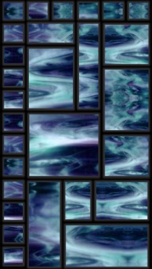 Blue modern stained glass panel background