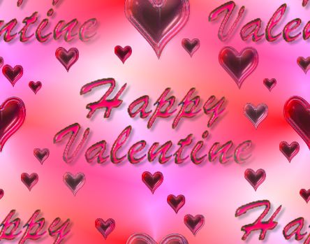 Happy Valentine Pink Seamless Repeating Background Image 