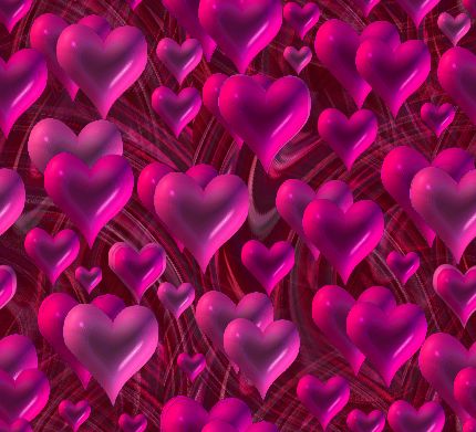  Heartstorm Pink Valentines Seamless Repeating Background Image 