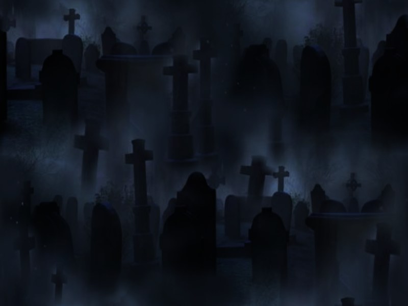Graveyard Seamless Repeating Background Image Black Dark