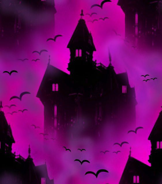 Vampire Castle Rose Seamless Repeating Background Image