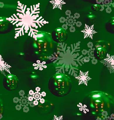 Christmas snowflake green seamless tile
